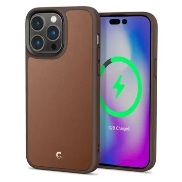 Spigen Cyrill Kajuk Mag iPhone 14 Pro Max Hybrid Case - Brown