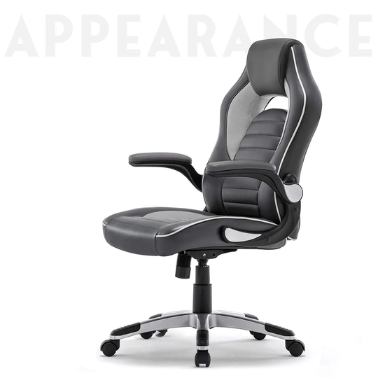 High Back Gaming Chair, Ergonomic Fabric Computer Racing Chair