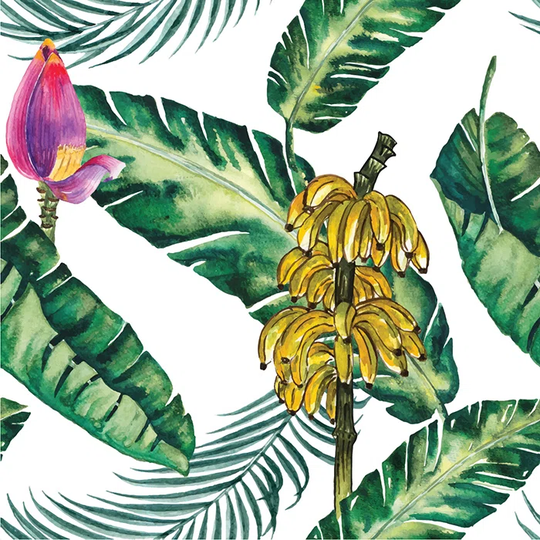 Walllpaper Roll 416X254cm Mural Decoration Kitchen Livingroom Bedroom Wallpaper Material With Print - Utensil Banana Leaves Monstera Leaves