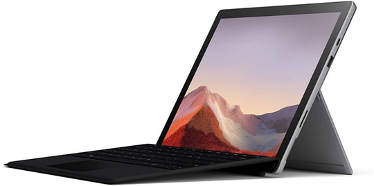 Microsoft Surface Pro 7+ Core i5 8GB 128GB SSD 12.3" Touchscreen Win10 Pro Tablet (Academic /Commercial) Platinum - Includes TypeCover (Black)