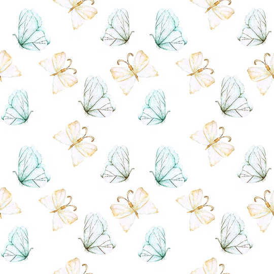 Walllpaper Roll 360X250cm Mural Decoration Kitchen Livingroom Bedroom Wallpaper Material With Print - Tender Butterflies Girly