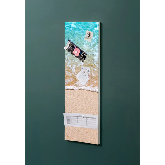 Notiz Motive Beach Magnetic Wall Mounted Cork Board