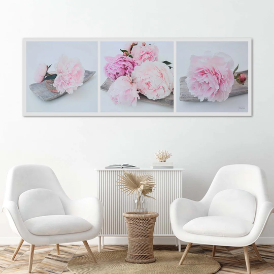 Canvas Print Peony Pink Flowers