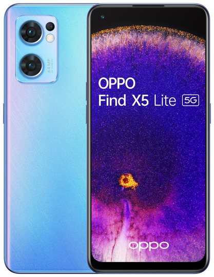 SIM Free OPPO Find X5 Lite 5G 256GB Mobile Phone - Blue