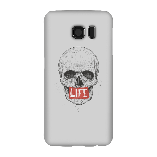 Balazs Solti Life Skull Phone Case for iPhone and Android - Samsung S6 - Snap Case - Gloss