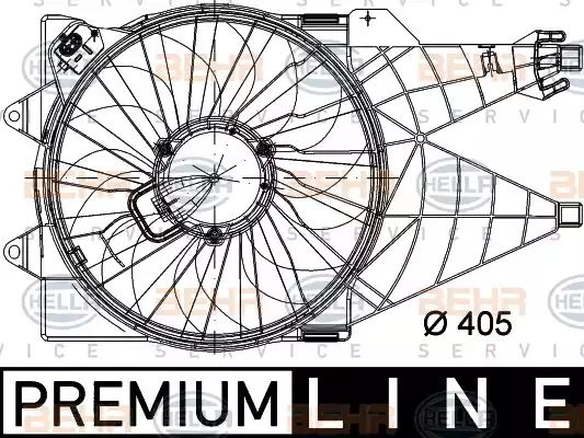 Air Conditioning fan 8EW351040-771 by Hella