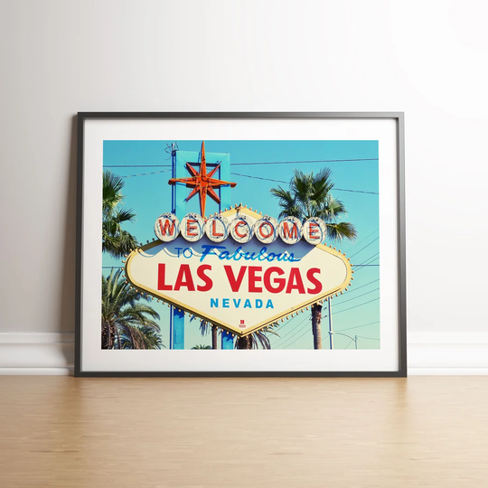 Las Vegas Street Sign by Vouvart - Picture Frame Advertisement