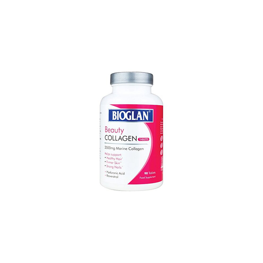 Bioglan Collagen Tablets | 2500mg | Hydrolysed Marine Collagen |Hyaluronic Acid | Resveratrol | Biotin | Selenium & Vitamin C | 90 Tablets
