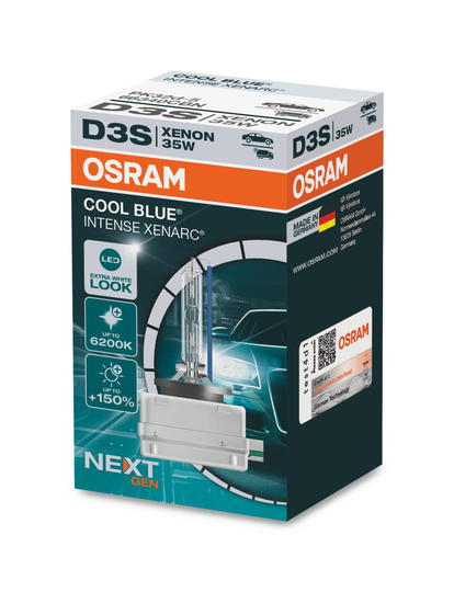 Osram Cool Blue NextGen Xenon Bulb D3S (6200k) 66340CBN
