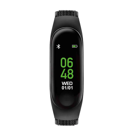 Tikkers Series 1 Black Velcro Strap Activity Tracker With Colour Touch Screen And Up To 7 Day Battery Life Tks01-0018