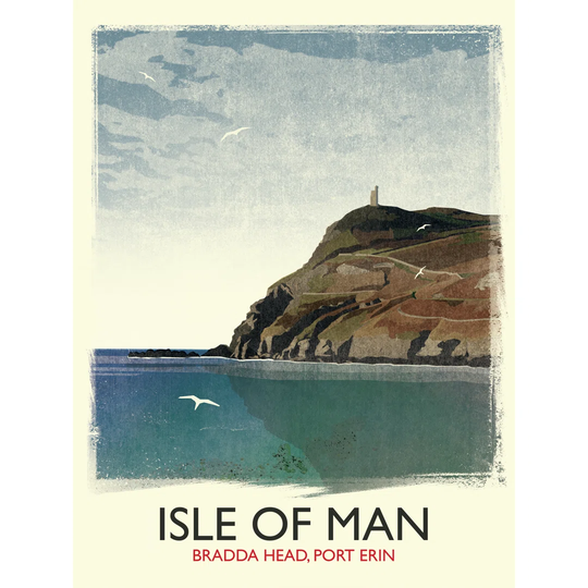 Bradda Head by Rick Smith - Graphic Art Print on Paper