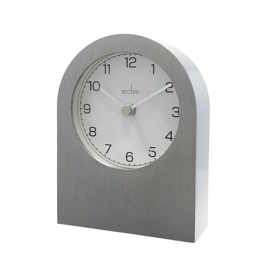 Traditional Analog Metal Quartz Tabletop Clock