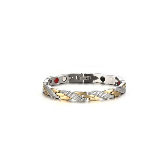 Sacnite Magnetic Health Energy Bracelet - Gold & Silver