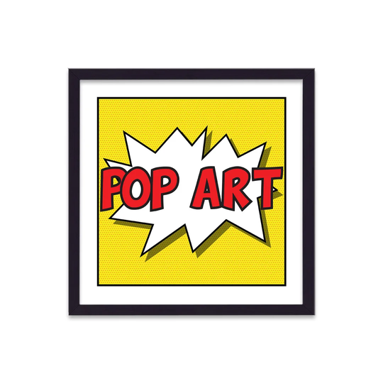 Funky Vibrant Yellow POW Style Pop Art Print