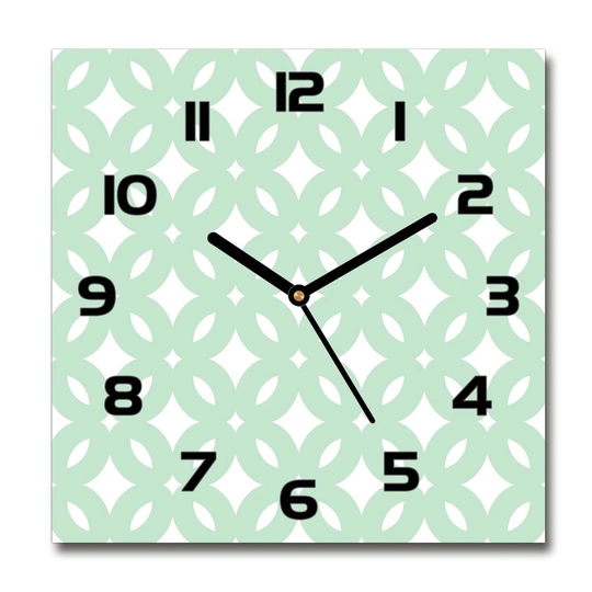 Hilaree Geometric Background Silent Wall Clock