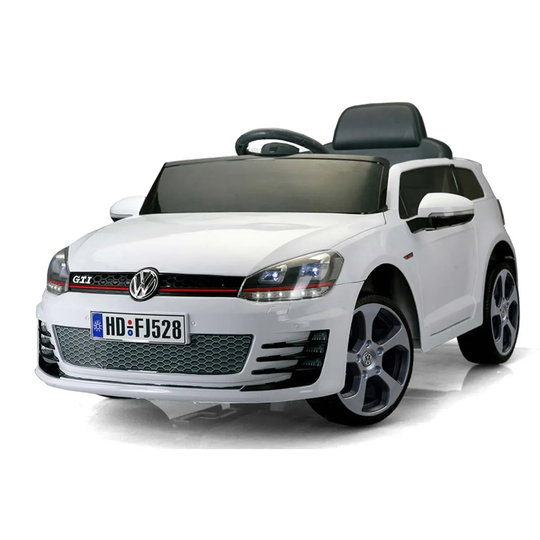Ricco 12V 7A Volkswagen Licenced Vw Golf Gti Battery Powered Kids Electric Ride On Toy Car