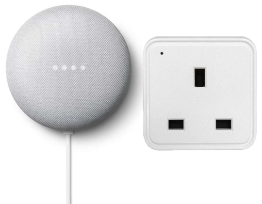 Google Nest Mini 2nd Gen Smart Speaker +TCP Smart Wi-Fi Plug