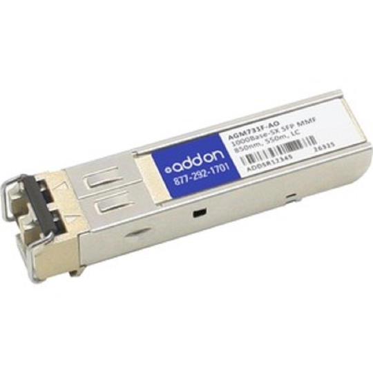 AddOn Networks AGM731F-AO - Network Transceiver Module - Fiber optic - 1000 Mbit/s SFP 850 nm
