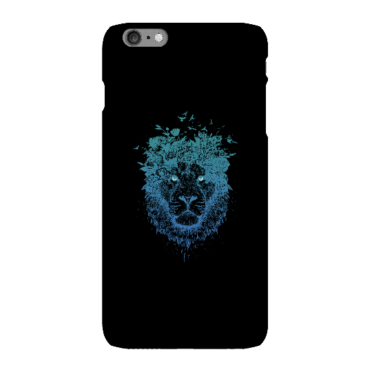 Balazs Solti Lion And Butterflies Phone Case for iPhone and Android - iPhone 6 Plus - Snap Case - Matte