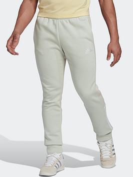 Adidas Essentials Colorblock Fleece Joggers - Green