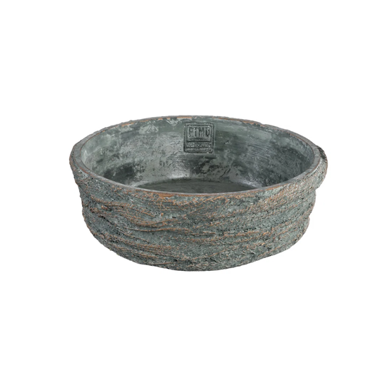 Yutto Aluminum Decorative Bowl in Grey
