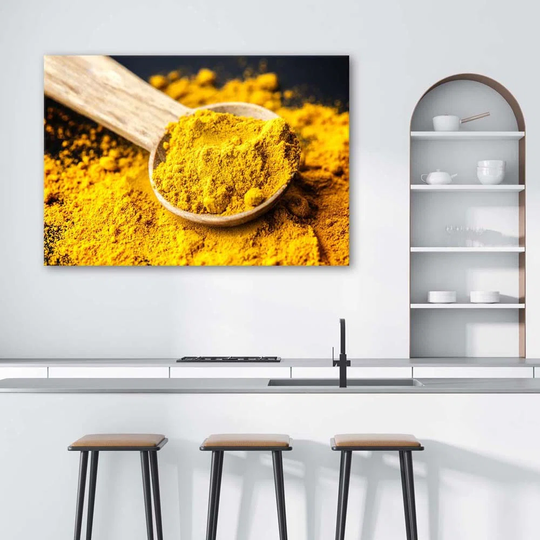 Canvas Print Turmeric Spice Yellow
