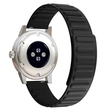 Samsung Galaxy Watch4/Watch4 Classic/Watch5 Magnetic Silicone Sports Strap - Black