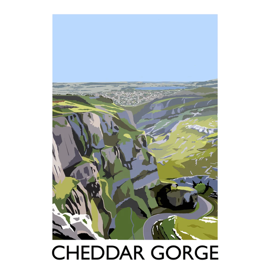 Cheddar Gorge 1 by Richard O'Neil - Graphic Art Print on Paper