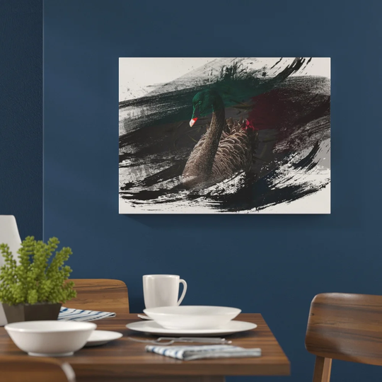 'Black Swan' Graphic Art Print Poster