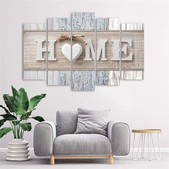 Canvas Print Heart Home Vintage