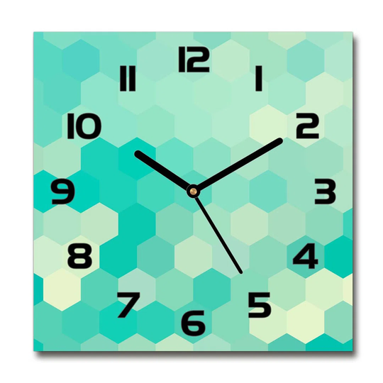 Geometric Background Silent Wall Clock