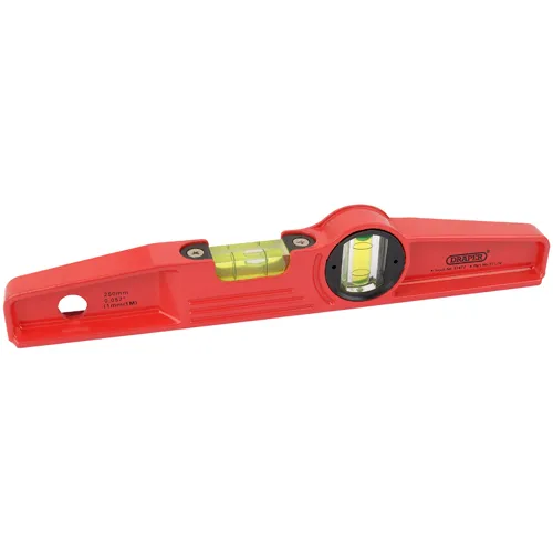 Draper 250mm Boat Spirit Level & Magnets - Red
