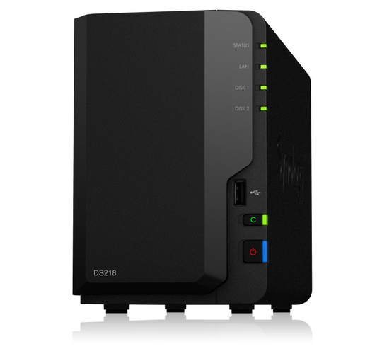 Synology DS218 12TB (2 x 6TB WD RED) 2 Bay - Desktop NAS Unit