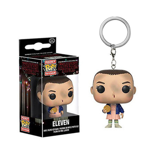 (EL Keychain 2#) Stranger Things Backpack School bag Unisex Travel Laptop Backpack keychain