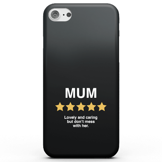 5 Star Mum Dark Phone Case for iPhone and Android - iPhone 5/5s - Snap Case - Matte