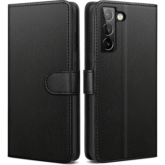 (Black) For Samsung S20 5G Wallet Case PU Leather Wallet Flip Phone Case