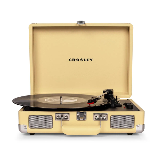 Crosley Cruiser Deluxe Portable Fawn Turntable