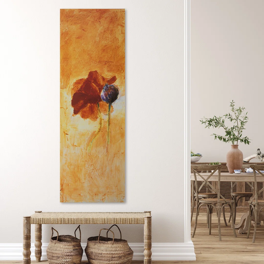 Canvas Print Red Poppies Acrylic Flower
