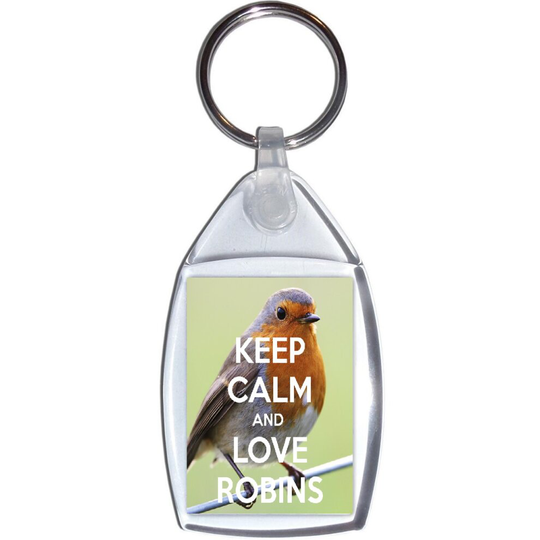 Keep Calm and Love Robins - Keyring