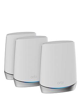 Netgear Orbi Wifi 6 Mesh System Ax4200 ( Rbk753)- Wifi 6 Router With 2 Satellites Extenders