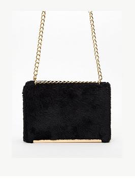 Quiz Faux Fur Cross Body Bag