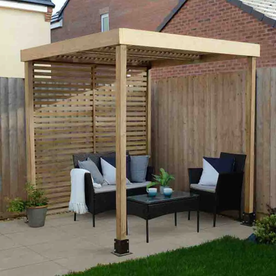 Forest Garden Modular Pergola with 1 Side Panel
