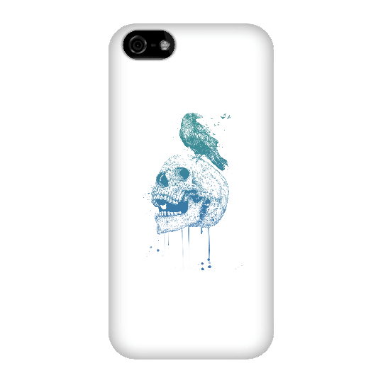 Balazs Solti Skull And Crow Phone Case for iPhone and Android - iPhone 5C - Snap Case - Gloss
