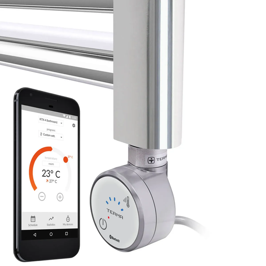 Terma MOA Bluetooth Fully Thermostatic Heating Element Silver - 300w