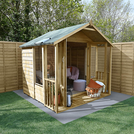Forest Garden Oakley 7x7ft Overlap Apex Summerhouse