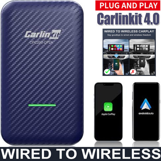 Carlinkit 4.0 Wired to Wireless CarPlay Adapter Android Auto for Car
