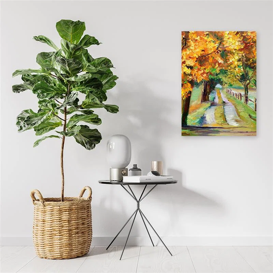 Canvas Print Autumn Path Trees Park