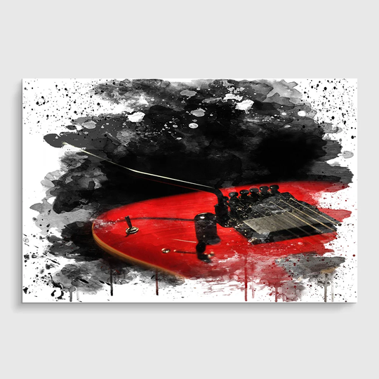 'Electric Guitar Art' Graphic Art Print Poster