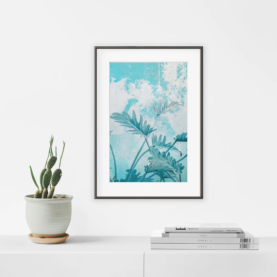 Arty Blue N°2 - Picture Frame Graphic Art Print on Paper