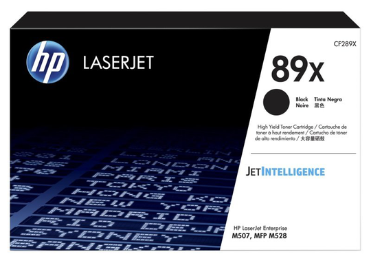 HP 89X High Yield Black Original LaserJet Toner Cartridge (CF289X)